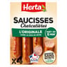 Herta saucisses charcutière l'originale CSN x4 280g