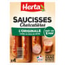 Herta saucisses charcutière l'originale CSN x4 280g