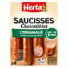 Herta saucisses charcutière l'originale CSN x4 280g