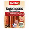 Herta saucisses charcutière à la provencale x4 280g