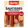 Herta saucisses charcutière à la provencale x4 280g