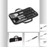 Malette barbecue en textile avec 4 ustensiles
