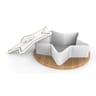 Cocotte étoile céramique sur plateau 14x14x5cm