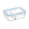 Boîte de conservation en verre rectangulaire 0.7 L avec couvercle plastique
