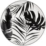 Assiette plate palme noir 26 cm