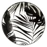 Assiette creuse palme noir 20cm