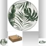 Assiette plate palme vert 26 cm