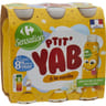 Carrefour sensation yaourt à boire vanille 6x180g