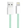 Apm câble usb-a / lightning mfi, colors nylon, vert, 1m 600402