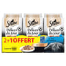 Sheba délices du jour sachets fraicheur en sauce aux poissons 6x50g 2 + 1 oft