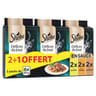 Sheba délice du jour sachets fraicheur en sauce à la volaille 6x50g 2+1 oft
