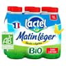 Lactel lait uhh bio matin léger entier sans lactose bp 6x1l