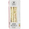 Carrefour bon appétit sandwich jambon mozzarella 160g