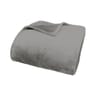 Plaid coral uni 125x150cm gris