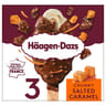 Haagen-Dazs 3 bâtonnets chunky salted caramel 204g
