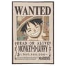Poster tissu 125x85cm one piece monkey d. Luffy "wanted"