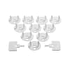 Tex Baby cache prise blanc x10
