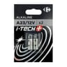 Carrefour pile alcaline A23 I-TECH+ x2