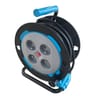 Carrefour enrouleur 4 prises 15m 3g1.0mm