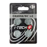 Carrefour 4 piles CR 2032 i-tech