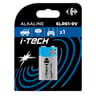 Carrefour pile alcaline 6LR61/9V