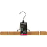 Carrefour home lot de 2 cintres pinces universelles en bois