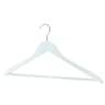 Carrefour home lot de 3 cintres bois blanc