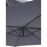 Parasol excentré 3m ronda gris