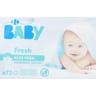 Carrefour baby lingettes bébé fresh aloé vera 2x72