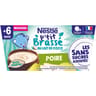 Nestlé p'tit brassé au lait de coco poire 4x90g dès 6 mois