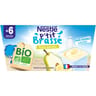 Nestlé p'tit brassé bio banane poire dès 6 mois 4x90g