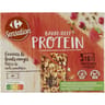 Carrefour sensation barre protein graines et fruits rouges x4 - 128g