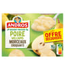 Andros poire williams morceaux 4x100g offre découverte