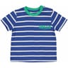 Tee shirt manches courtes garçon BLEU RAYE BLANC 3MOIS