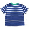 Tee shirt manches courtes garçon BLEU RAYE BLANC 24MOIS