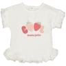 Tee shirt manches courtes fille BLANC 24MOIS