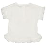 Tee shirt manches courtes fille BLANC 24MOIS
