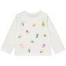Tee shirt manches longues fille BLANC AOP 24MOIS