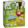 Carrefour classic' fruit&cie compotes pommes poire x4 - 360g