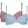 Lot de 2 soutiens-gorge coque ligne Belle LOT BLEU/PARME 85B