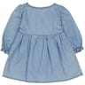 Robe denim manches longues fille DENIM BLEACH 24MOIS
