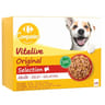 Carrefour companino émincés pour chien en gelée aux viandes 12 sachets de 100g