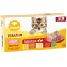 Carrefour companino pâtée pour chat Junior assortiment 4 barquettes de 100g