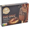 Carrefour sensation 4 bâtonnets duo chcolat au lait et noir 284g