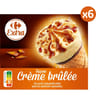 Carrefour extra 6 cônes façon crème brûlée 417g