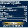 Cirio pulpe de tomate basilic bouteille 680g