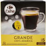 Carrefour extra 30 capsules café compatible dolce gusto grande intensité 210g