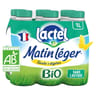 Matin Léger de Lactel lait uht bio écrémé bouteille 6x1l