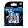 Carrefour 2 piles LR14/C i-tech