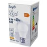 Simpl ampoule LED B22 standard blanc-chaud dépolie 40W X1